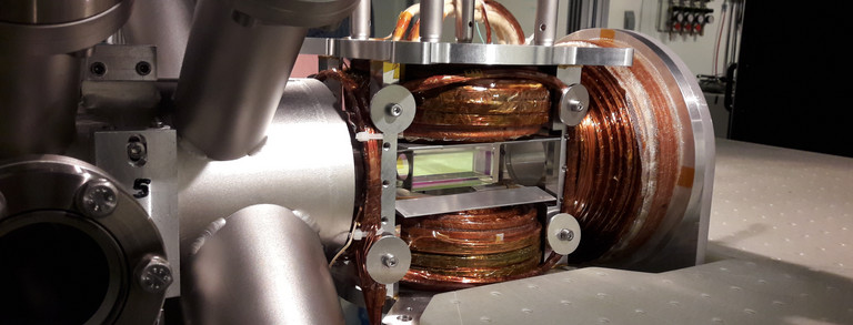 Chamber in which the quantum gas is produced.